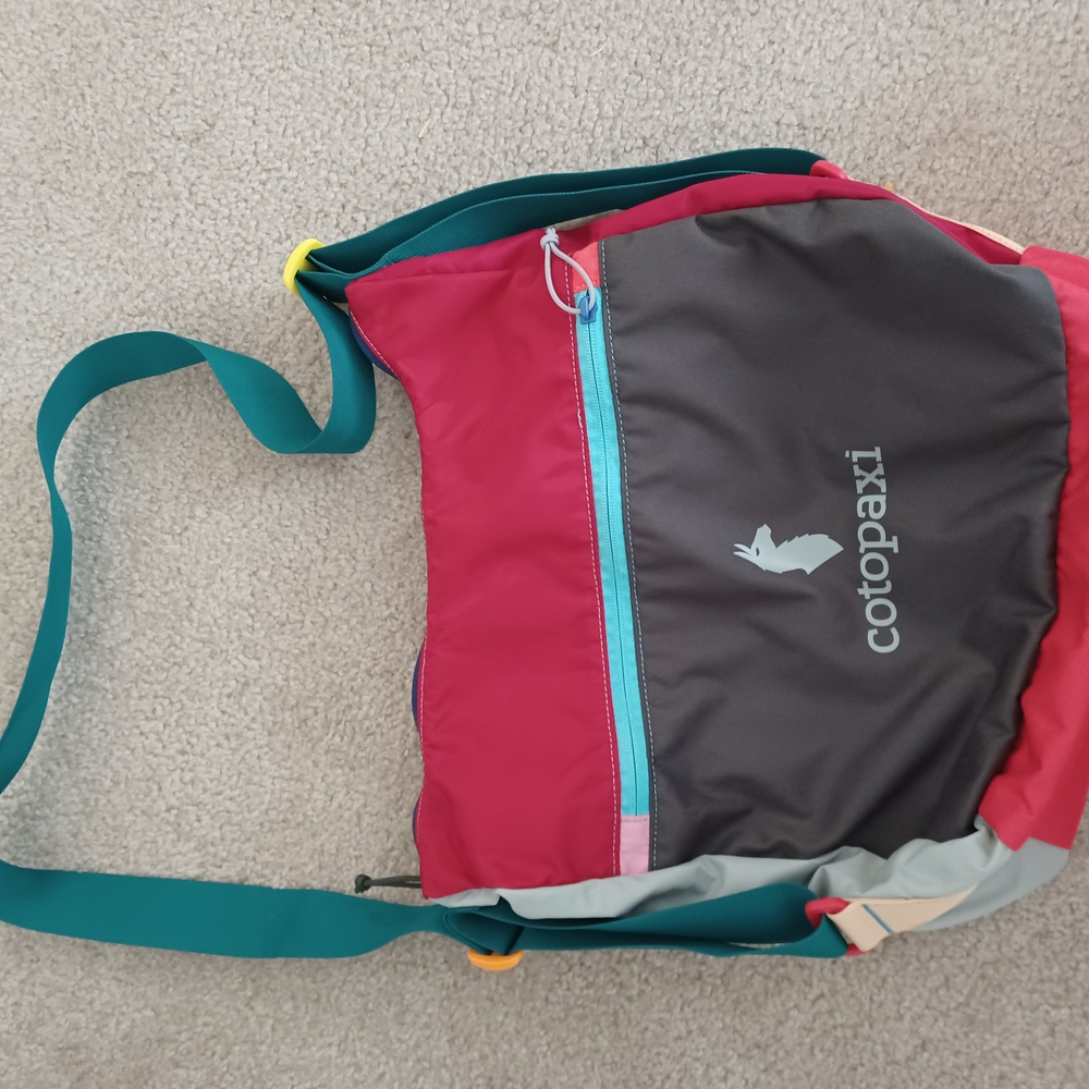 Cotopaxi Red/Teal/Grey Convertible Bag
